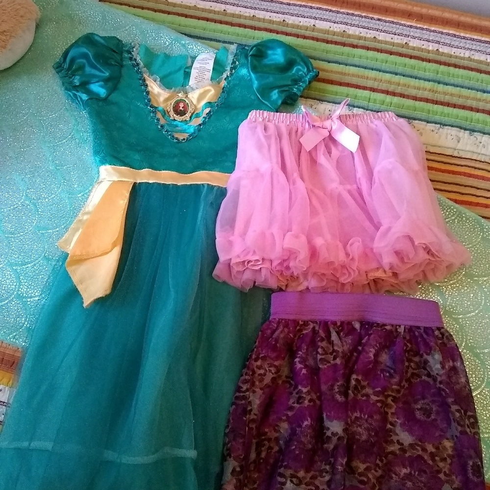 (1) Brave Toddler Play Dress & (2) TuTu Skirts